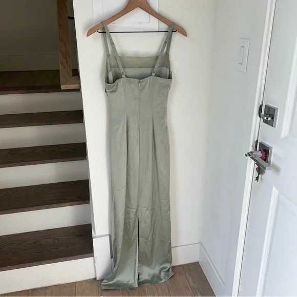 vesper satin dress reformation Reformation Vesper Satin Dress